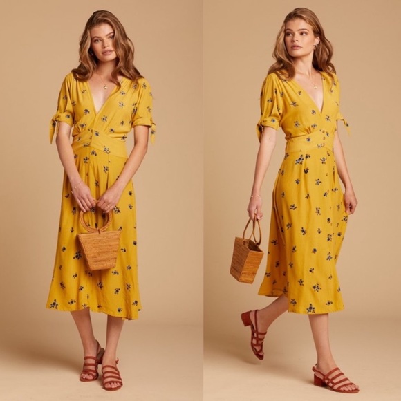 Faithfull the Brand Dresses & Skirts - Faithfull The Brand Billie Yellow Delores Dress